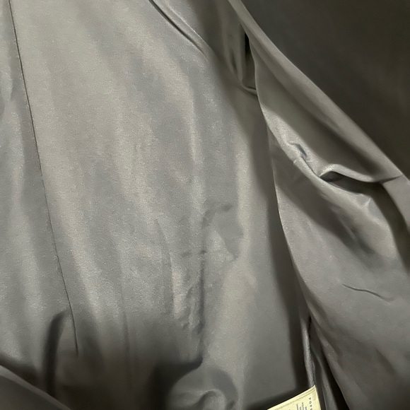 Women’s Navy Blue Faux Leather Jacket Size Medium - Picture 6 of 6